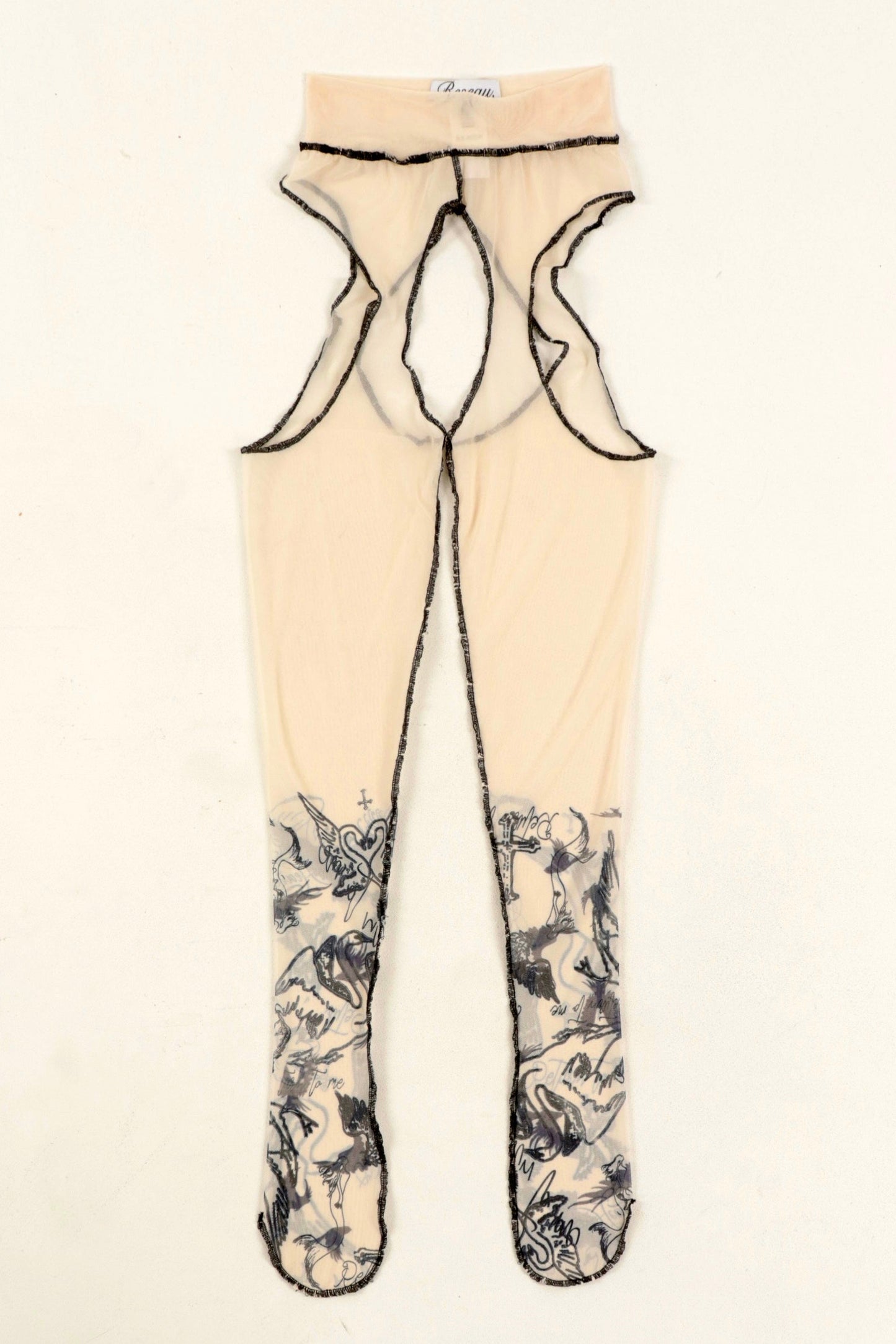 TATTOO GARTER TIGHTS