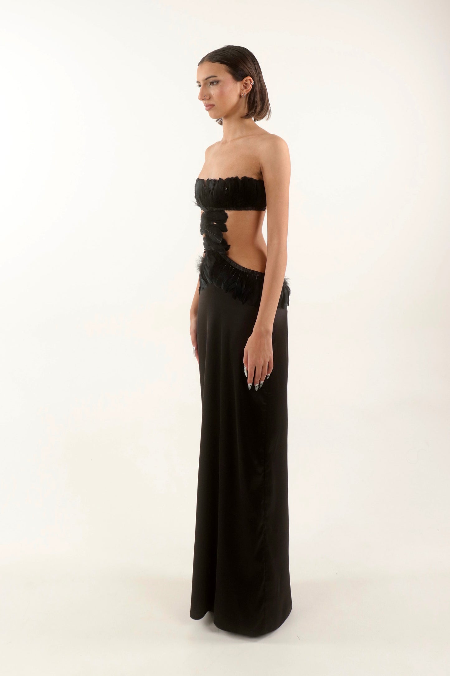 PLUME NOIRE GOWN